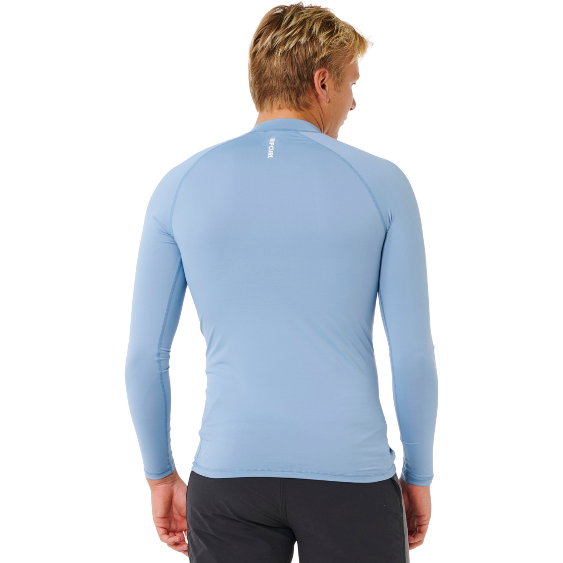 2026 Rip Curl Mens Streamline UPF Long Sleeve Rash Vest 171MRV - Faded Denim
